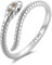 Ring für damen aus silber von einer Schlange gebildet. Ringe für frauen aus silber mit silberner oder goldener Oberfläche. Schmuck damen ideal für Paare, Mütter, Freundinnen. Damen ringe silber