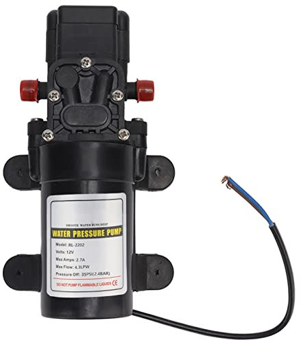 Pompe À Eau À Diaphragme DC 12V 24V Pompe À Pression D'eau Auto-Amorçante Pour Lavage de Voiture Arrosage RV Camping-car Bateau Marin Fournitures Automobiles(RL-2202 12V)