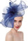 Fascinatorhut für Hochzeit Damen elegant für Bankett Fascinator Hut Vintage schick Brautschmuck mit großer Blume Haarreif Derby-Barett Ascot für Cocktail Kirche Beerdigung