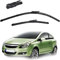 2-teiliges Auto-Frontfenster-Scheibenwischerblatt-Set 26+16, für Opel, für Corsa D 2006 2007 2008 2009 2010 2011 2012 2013 2014 Scheibenwischer