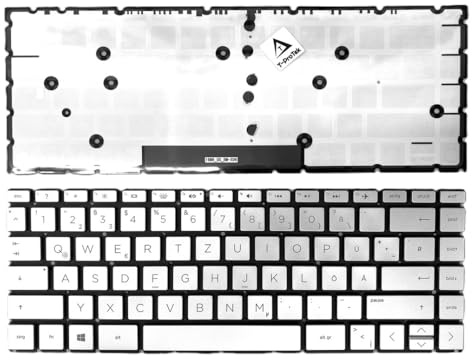 T-ProTek DE -Schwarz Tastatur Rahmen, Beleuchtung kompatibel für HP Pavilion 14-ce0400