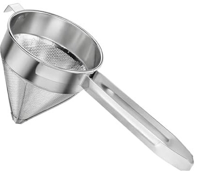 kowaku Colador de Caldo de Acero Inoxidable Coladores cónicos Colador de Malla Colador de sopas y Salsas