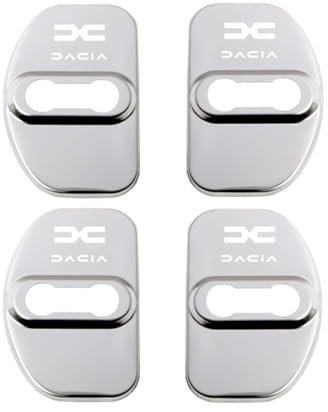 KENANS 4 pack car door lock cover for Dacia Jogger, stainless steel door lock decoration protective cover door lock cover interior protection accessories