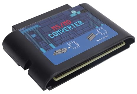 Annadue Convertisseur de Carte de Jeu pour 5, 3, 2, Mega Drive, Genesis, MS vers MD Convertisseur de Carte de Jeu (Black)