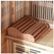 amocane Holz-Sauna-Kopfstützenkissen für Saunaraum, Saunazubehör für jede Fass- oder Infrarotsauna, ungiftig, komfortables S-Form-Design (40 x 34 x 12 cm, Mahagoni)