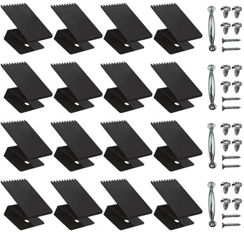 Zuasdvnk Fensterbrett-Up-Clips – Wiederverwendbare Sturmsperrholz-Clips – Rollladen-Hardware Sturm Fenster-Clips Board-Up-Clips für Sperrholz, Ziegelholz, Beton
