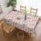 Rechteckige Tischdecke mit Fahrrad- und Herzmotiv von Love Paris Tower, waschbare Tischdecke aus Polyester, dekorative Tischdecke für Küche, Esstisch, Partys, Camping – 137,2 x 183,9 cm