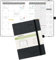 POPRUN Kalender 2025 2026 Monatsplaner 22 x 16,5 cm - 18 Monate Monatskalender Softcover A5 (Jul.2025-Dez.2026) - 1 Monat 4 Seiten, mit PU-Leder, 100 GSM Papier - Schwarz