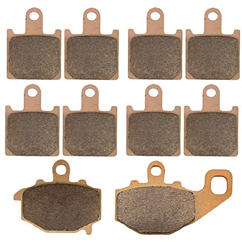 AHL-Kit Motocicleta Pastillas de freno para Kawasaki ZX6R (ZX600 P/R) 2007-2014 (Cobre sinterizado)