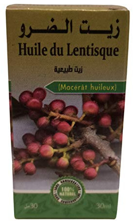 Medicinalherbs.Bio Huile Végétale Pure De Lentisque Origine Maroc- Lentisk Oil , 30 Ml (Lot 1)