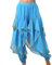 Baisdan Haremshose, Bauchtanz-Kostüm, Indien, arabischer Tanz, Stammeshose, gewellte Hose, himmelblau, Einheitsgröße