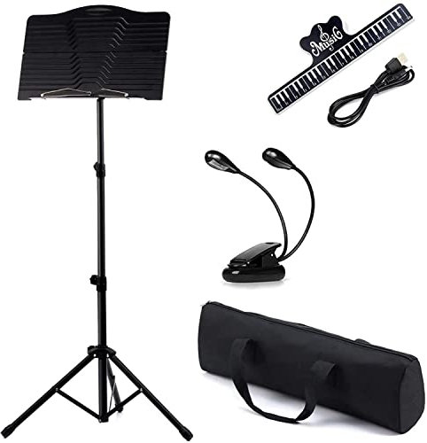 Xample® Heavy Duty Orchestral Conductor Sheet Music Stand Holder Tripod Base Foldable UK
