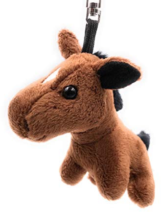 Onwomania - Cheval Brun Debout Porte-clés - Porte-clés en Peluche idéal comme Cadeau, par Exemple pour Le Meilleur ami, Le Meilleur ami, Maman - pour Hommes, Femmes et Enfants