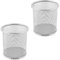 ZYBUX - Mesh Pen Holder - Desk Bin Pencil Pot | Pen Holders Desks Tidy |Table Acessories Pencil Organiser and Makeup Brushes Storage Gifts For Her of Him | (Set of 2, 1 Black and 1 Silver)