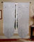 Coppia Tende a Pacchetto Regolabili a Vetro ESTER per Finestra 60X150cm e Portafinestra 60x240cmpronte da appendere (60x240, Bianco-Grigio)