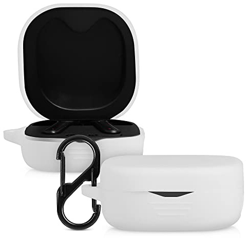kwmobile Hülle kompatibel mit SoundPeats TrueAir2 Hülle - Kopfhörer Case - TPU Silikon Cover - Schutzhülle in Weiß