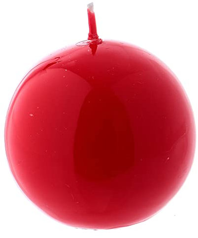 Holyart Candela Sfera Lucida Ceralacca d. 5 cm Rossa