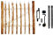 Zauntor Holzpforte 90x98cm BxH Pforte Zaun Stakete Tor Gartentor Holztor Haselnuss