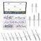 Glarks Assortiment de 125 rivets aveugles en aluminium de 5 tailles pour joindre une plaque métallique de tuyau automobile