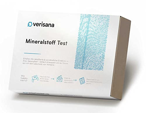 Mineralstoff Test – Magnesium & Zink & Selen – Mineralstoffmangel für 3 wichtige Mineralien schnell & einfach bestimmen – Verisana