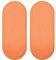 Baby Comfort Baby-Spannbetttuch / Baby-Spannbetttuch, oval, Orange, 2 Stück