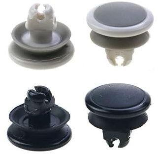 2 x 3D-Joystick-Kappe, Joystick-Kappe, Joystick-Wippkappe für Psvita 1000 PSV 1000 Controller, Ersatz (schwarz)