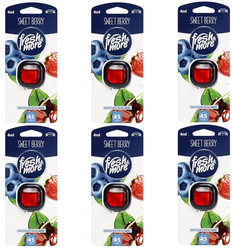 Fresh & More Auto-Lufterfrischer Clips Sweet Berry - (6er Pack) 4ml