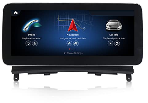 MYHALI Autoradio Mit Navi Auto Multimedia Player 8 Core CPU NavigationsgeräTe FüR Auto kompatibel Mercedes-Benz C-Klasse C200 C300 W204 IPS Touchscreen,8+256gandroid11 12.3 inches