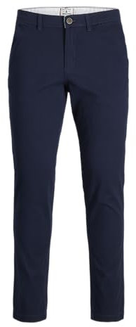 JACK & JONES Mens Dave Chino Plus Size Pants Navy Blazer 42W / 32L