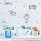 HGDESIGN® Wandaufkleber Wandtattoo Flugzeug Ballon Wolke Dorf Kinderzimmer Babyzimmer Kind Baby Junge Mädchen Wandsticker Wanddeko Selbstklebend