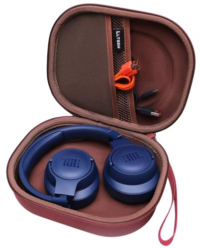 LTGEM EVA Hard Case for JBL Live 770NC/660NC/650BT/460NC/670NC/400BT/500BT and JBL Tune 770NC/710BT/720BT/760NC/700BT/750BT/510BT/660NC/520BT/500/Tour One/E45BT Bluetooth Wireless Headphone(Brown)
