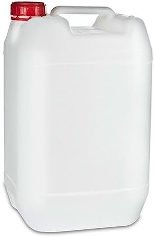 Tradineur - Garrafa Cuadrada - Fabricado en plástico - Apto para uso alimentario - ideal para almacenar y transportar agua, bebidas, líquidos - 10 Litros