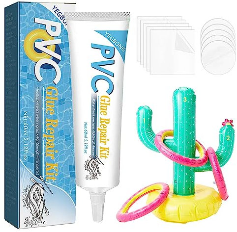 Cyhamse Revêtement Piscine,Kit Réparation Piscine Étanche Anti-Fuite Transparent - Kit Réparation Revêtement Piscine Hors Sol Et sous-Marin pour Château Gonflable