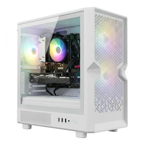 STGSivir PC Gaming Fisso, Core i7, RX 580 16G, 16G RAM, 512G SSD | Computer Gaming per Streaming, Editing Video, Compiti, fino a 3.9 GHz, WiFi, BT 5.0, 4K,HDMI,DP, Win11 Pro, Case ARGB