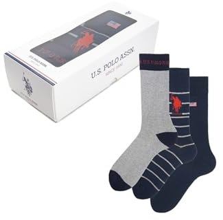 U.S. POLO ASSN. Scatola regalo Calze uomo corte fantasia in Caldo cotone [US011UB_578_11_1]