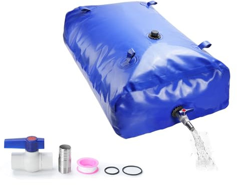 Sukudon Borsa per serbatoio dell'acqua di grande capacità, portatile e pieghevole, per la consegna di acqua di emergenza, irrigazione e altro (240 L)