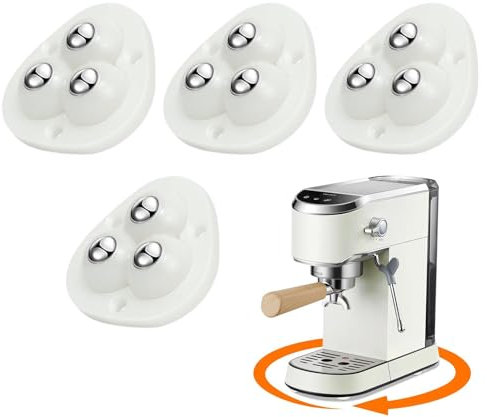 Selbstklebende Lenkrollen, selbstklebende Möbelrollen - 4 Stück 360°-Schwenkräder zum Aufkleben für Geräte auf der Theke,Verschleißfeste -Gleiträder für Kleingerätemöbel, Mülleimer Luckxing