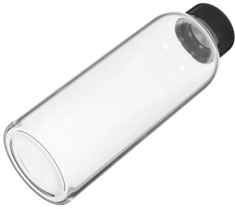 Amosfun Wasserbecher aus Glas Wasserflasche Glasflaschen Flaschen aus Borosilikatglas mit Deckel Glastassen für Kaffee Wasserkessel Wasserkocher tragbare Glasflasche fein