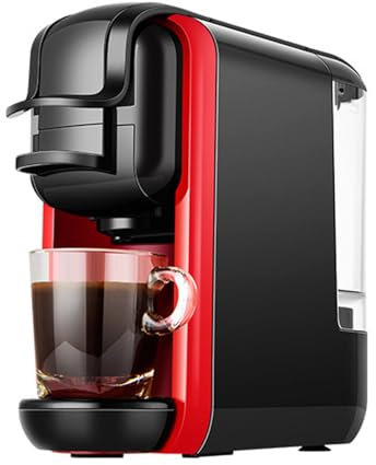 LoKori Máquina de Café en Cápsulas, Máquina de Café Expreso 5 en 1 para Kcup*/NES*/DG*/Espresso en Polvo,máquina de Café Expreso de 19 Barras,máquina de Café de Calor Rápido de 1450 W