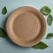 HOT BARGAINS 200 X 9 Inch Disposable Kraft Paper Plates for All Occasions Outdoor Parties Catering, Food Grade, Recyclable Suitable for Hot & Cold Food (9 Inches, 200, Count)