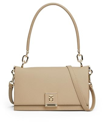 Tommy Hilfiger Leather Shoulder Bag With Removable Crossbody Strap Umhängetasche