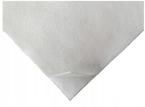 TAPHICEROS Filzstoff | Weiß, 100cm x 150cm 2mm | Nadelfilz Superflex | Bespannstoff aus Filz | Meterware | Innenraumverkleidung Bezugsstoff Bastefilz für DIY Auto Box Liner