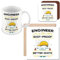 MUGGZ Mug, Card & Coaster Gift for Engineer - I Try to Make Things Idiot Proof - Giftset - Made in The UK