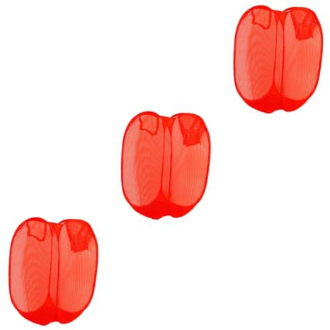 ifundom 3stücke Faltbarer Atmungsaktiver Wäschekorb Mesh Praktische Aufbewahrung Für Schmutzige Kleidung Faltbar Zufällige Farben Für Zuhause Oder Unterwegs