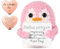 GROVBLE Positive Penguin Geschenk,7.5CM Mini Geschenke Pinguine mit Karte,Geduldsfaden Geschenk,Aufmunterung Geschenke für Freundin,Pocket Hug Kleine Doll Süßes Gestricktes Pinguin Spielzeug