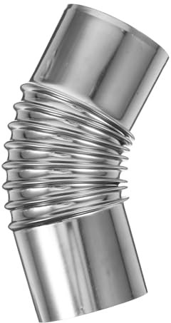 Zerodeko Stainless Steel Elbow Chimney Exhaust Tubing Stove Elbow for Camping Stoves Fireplaces Wood Burning