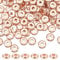 PH PandaHall 150PCS 6mm Flat Heishi Spacer Beads Rose Gold Plated Brass Beads Small Spacers Beads Loose Beads Flat Round Metal Beads Bead Spacers for DIY Necklace Bracelet Earring Jewellery Making