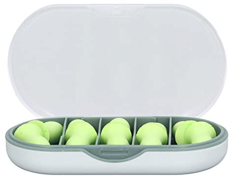 10 Stück S-Ohrstöpsel, Weicher Schwamm, Keine Verkleinerung, Zum Schlafen, Schwimmen, Konzerte, Hohe Elastizität und Bequeme Passform