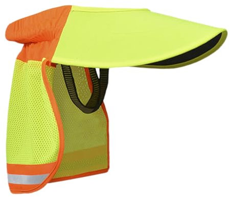 Parasole per elmetto di sicurezza, protezione solare per elmetto,Protezione solare per collo ad alta visibilità - Visiera e protezione solare per collo ad alta visibilità, cappello di sicurezza traspi