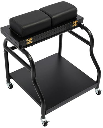 Fußbad Spa Wagen, Trolley für Fußbad mit 4 Universal-Räder, Maniküre Fußstütze für Fußbäder, Fußmaniküre, Fußmaniküre, Fußmassagen (Schwarz)